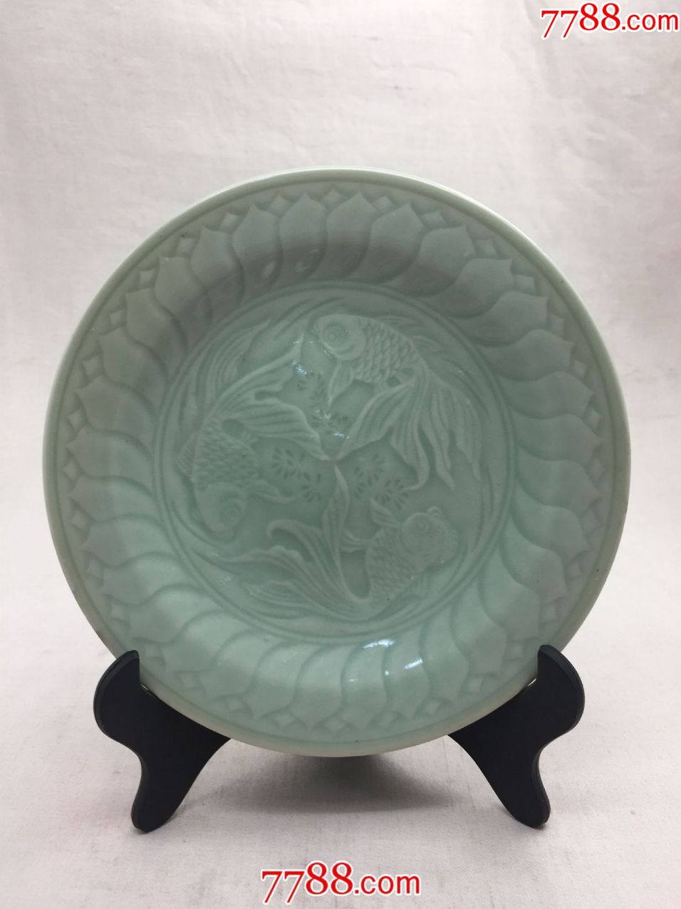 龙泉青瓷金玉满堂盘