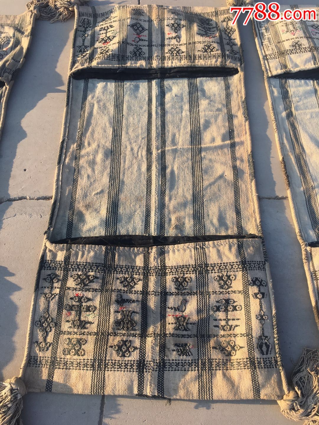 民国时期,运输钱币的马搭子,纯手工缝制,无修补,全品包老