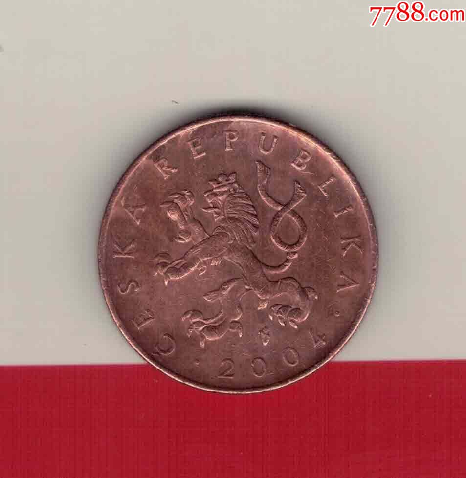 捷克2004年10克朗实物如图