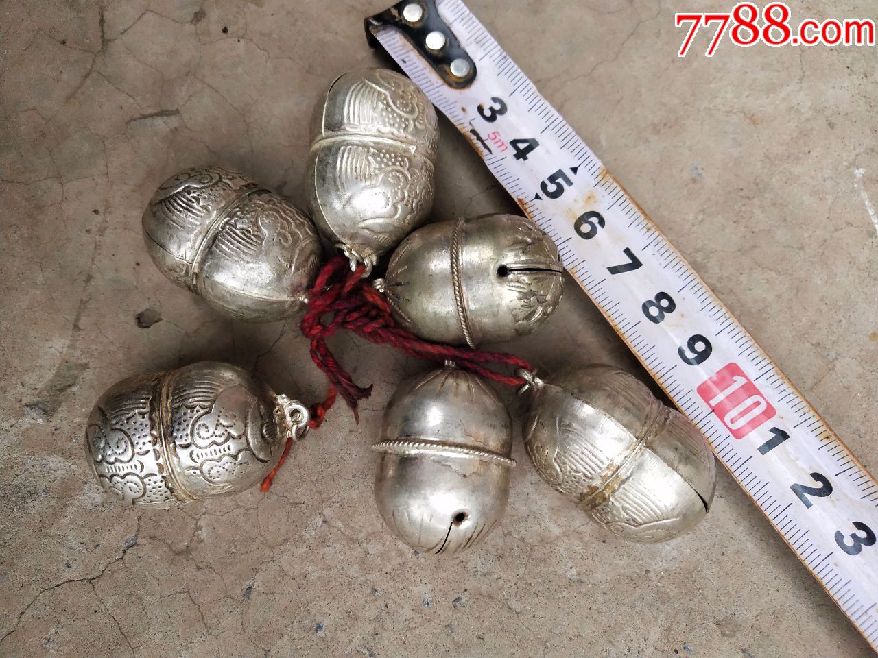 银器类银铃5个一起卖同走