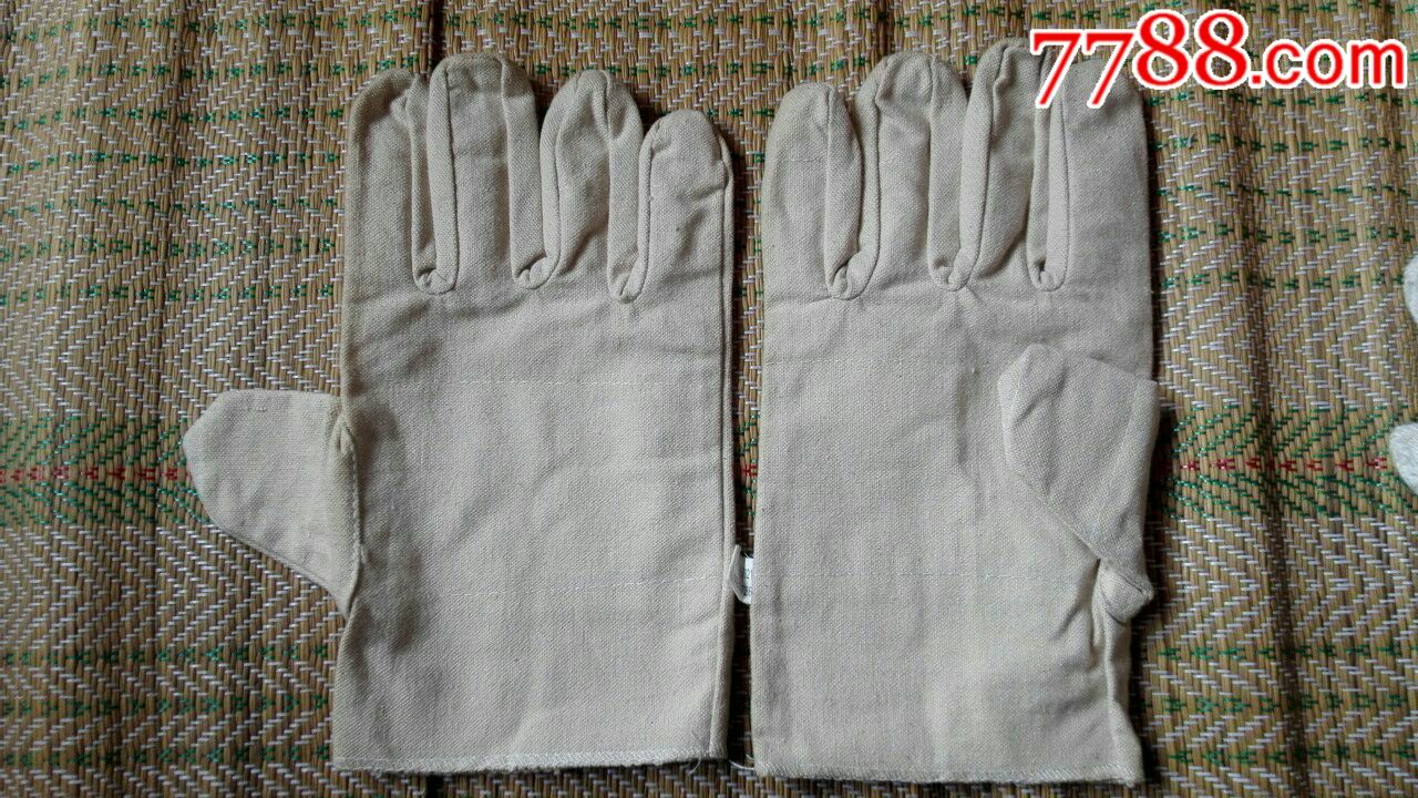 八十年代全新工作帆布手套