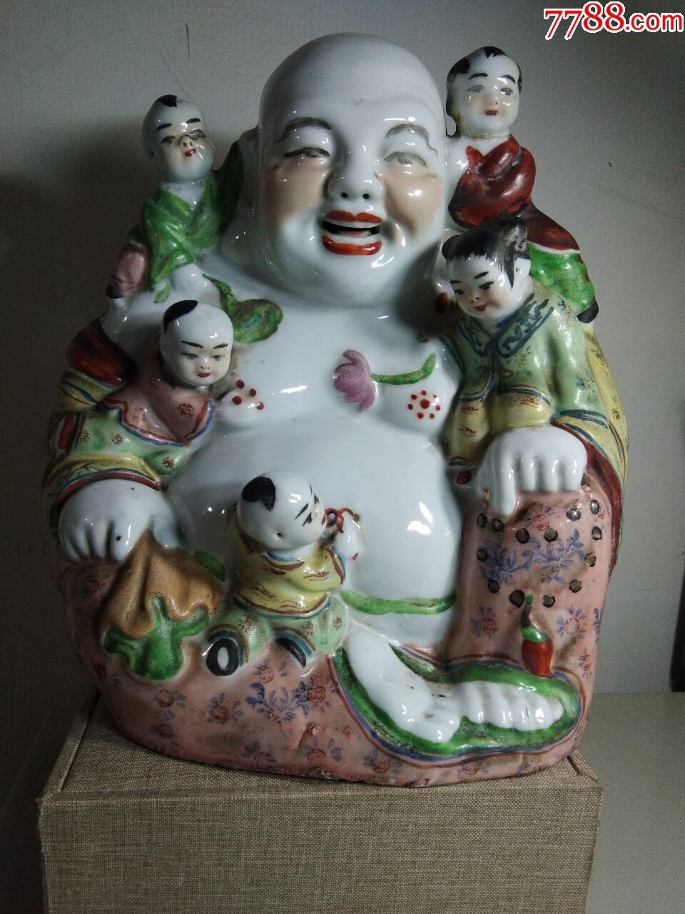 解放后至八十年代五子佛瓷像1尊全品