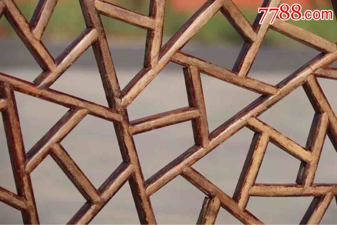 榉木脚踏,整体榉木制作,冰裂纹踏面,榫卯结构,工艺精湛,保存完