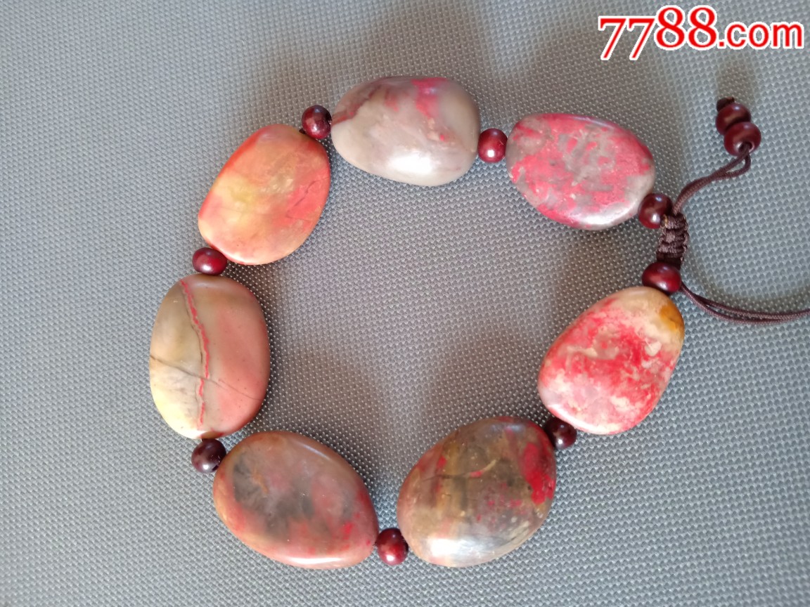 昌化鸡血石手串._昌化石_产地图片_收藏价值_7788奇石收藏