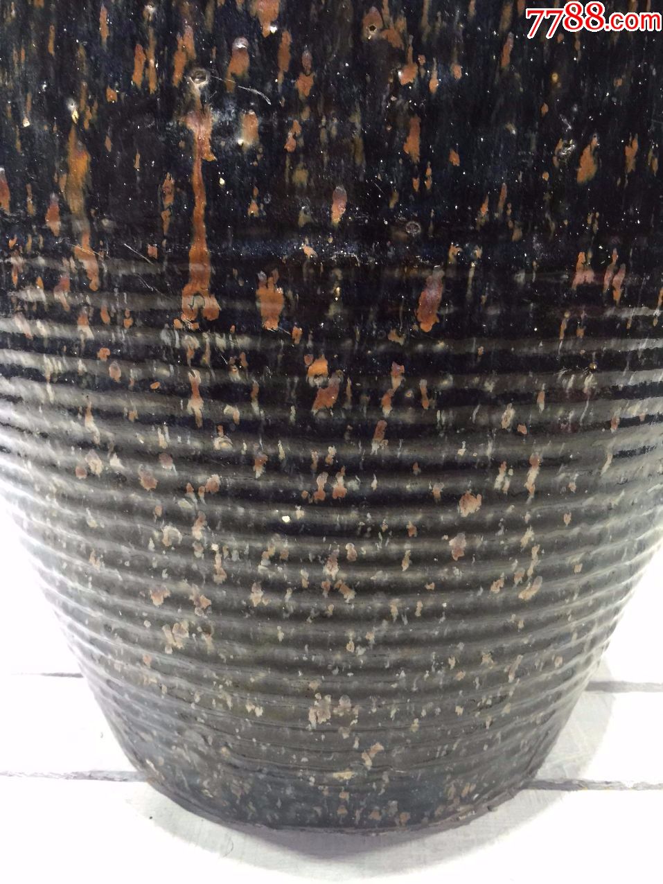 老窑变流釉大缸老窑瓷老窑变大缸老流釉缸_一线古董店【7788瓷器】