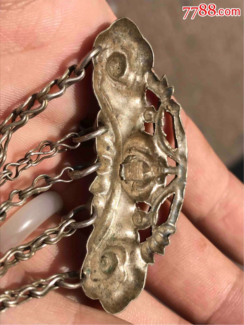 民国老帽花银帽花