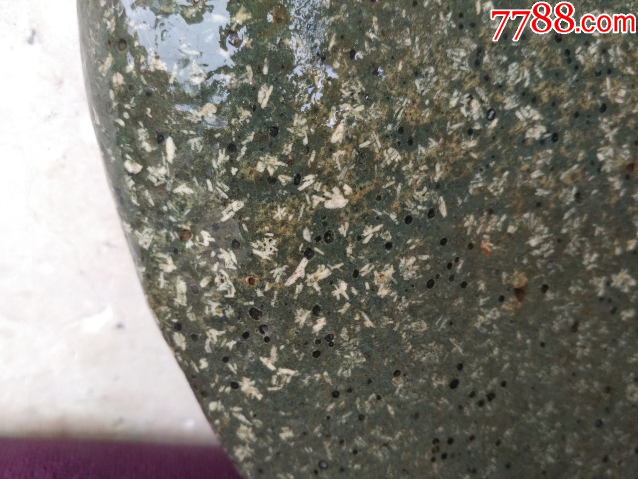 洛阳雪花石原石985"新蕾(花型好,石型好,包浆好)