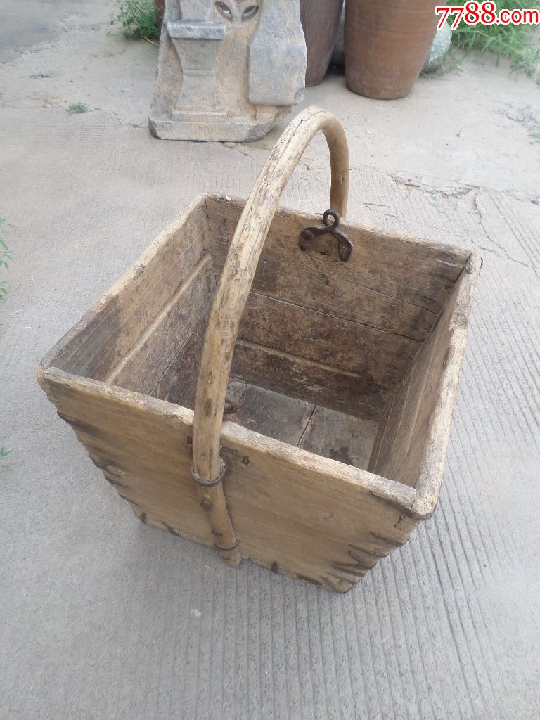 民俗怀旧老物件影视剧道具老木器工具农具木质老家具晚清老木斗升