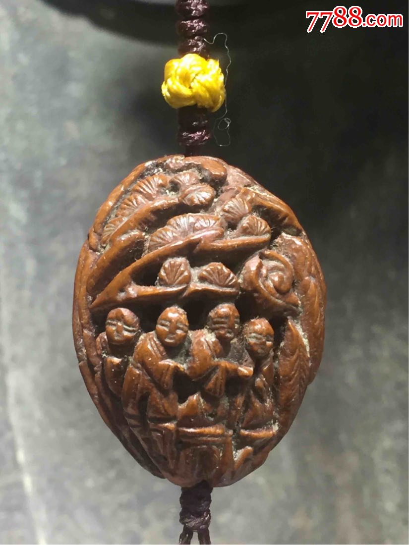 核雕人物挂件