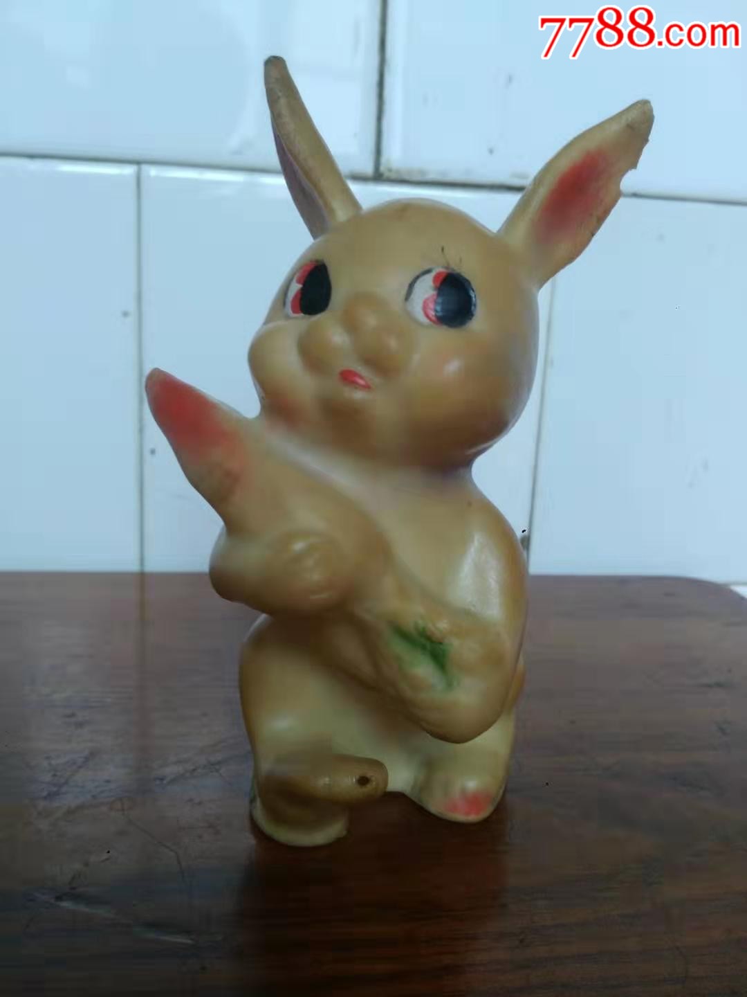 70年代上海制造乳胶兔子保老保真