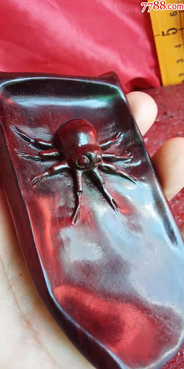 纯手工雕刻动物花鸟,蜘蛛知足常乐,其他根雕/木雕_第3张_7788根雕收藏