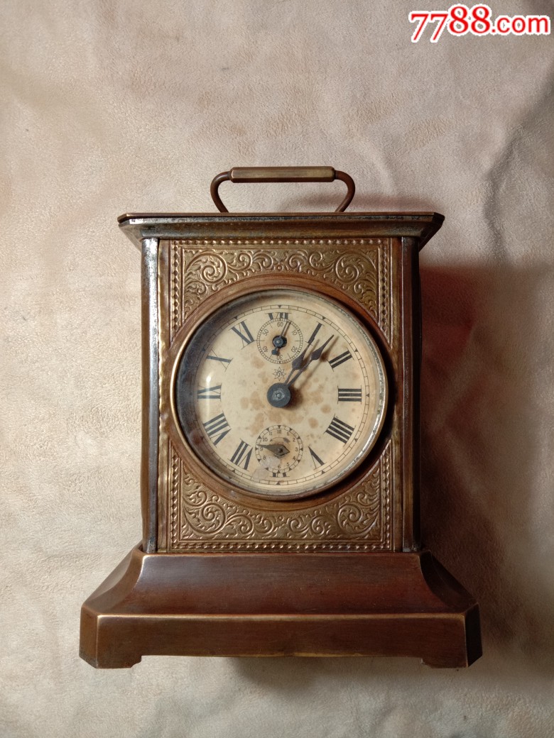 民国民国时期老钟表老座钟进口香港大东公司铜制收藏