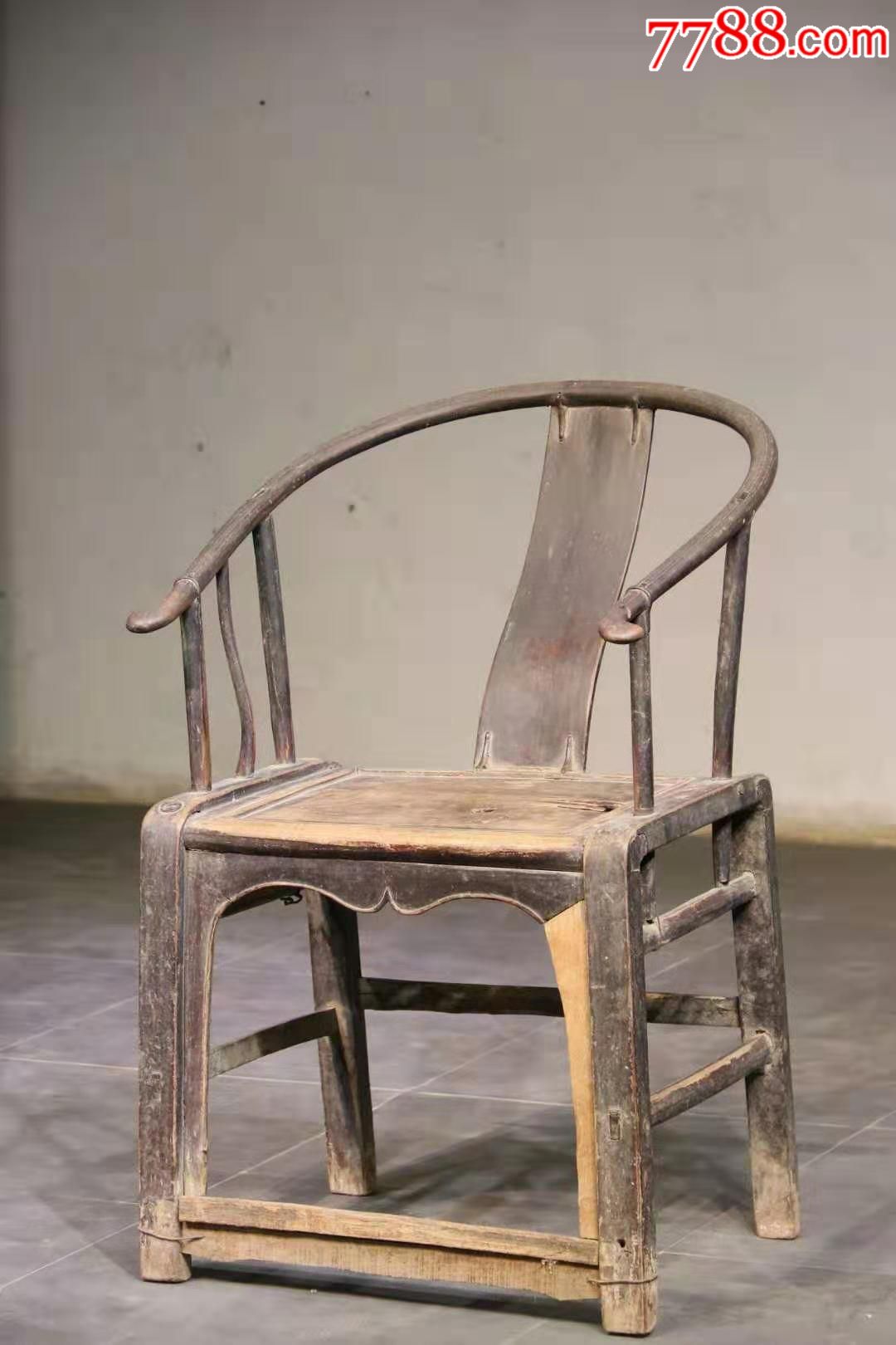 圈椅,年代,清中期,材质,柞桑木,尺寸高90,宽56,厚38,源头货