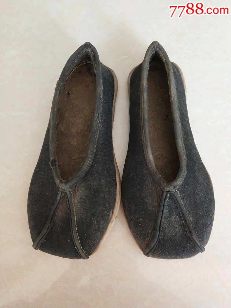 清代老百纳布鞋