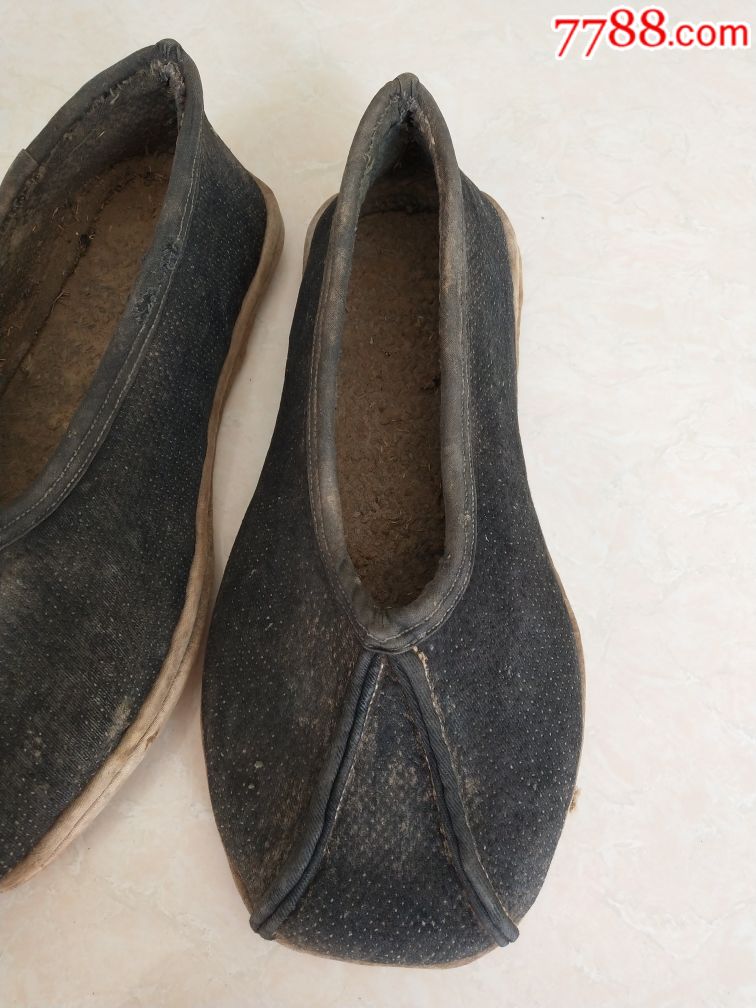 清代老百纳布鞋