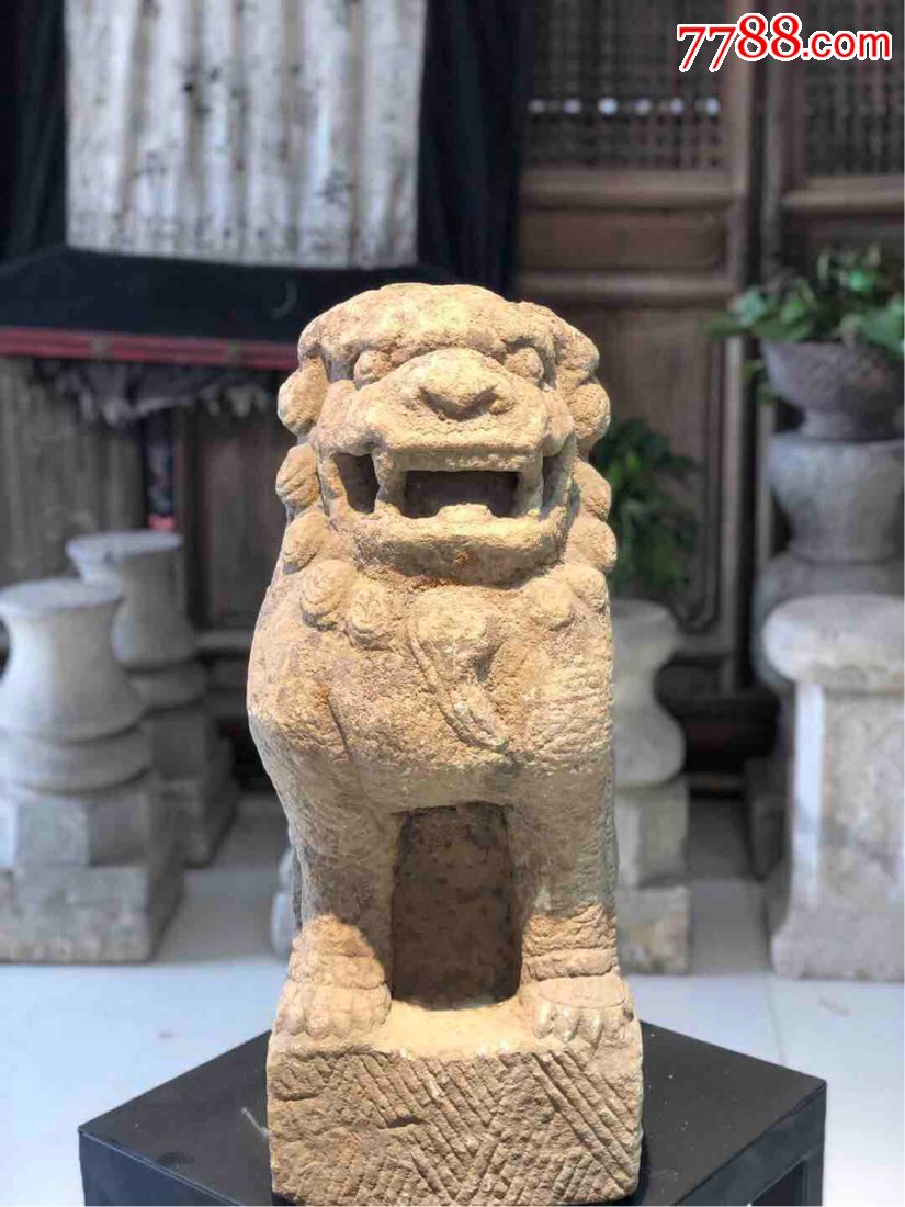 明代山西青石狮子
