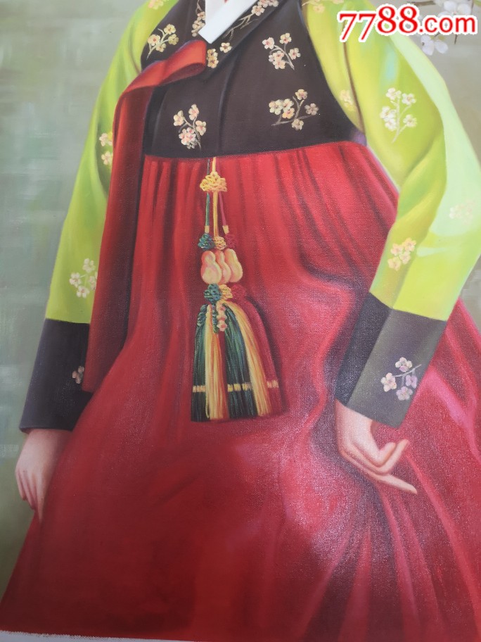 朝鲜油画爱国名妓桂月香