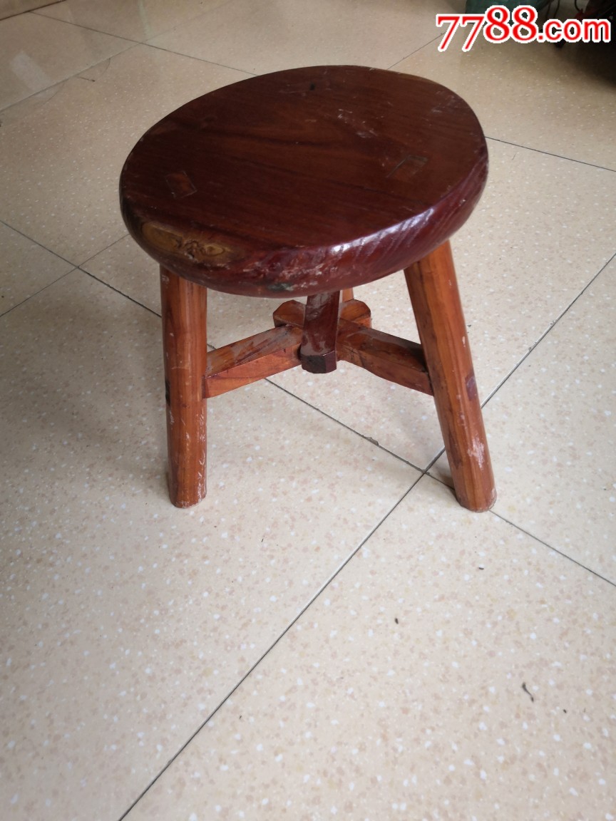 纯手工老艺人香椿木圆凳