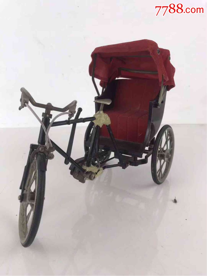 脚蹬三轮黄包车模型