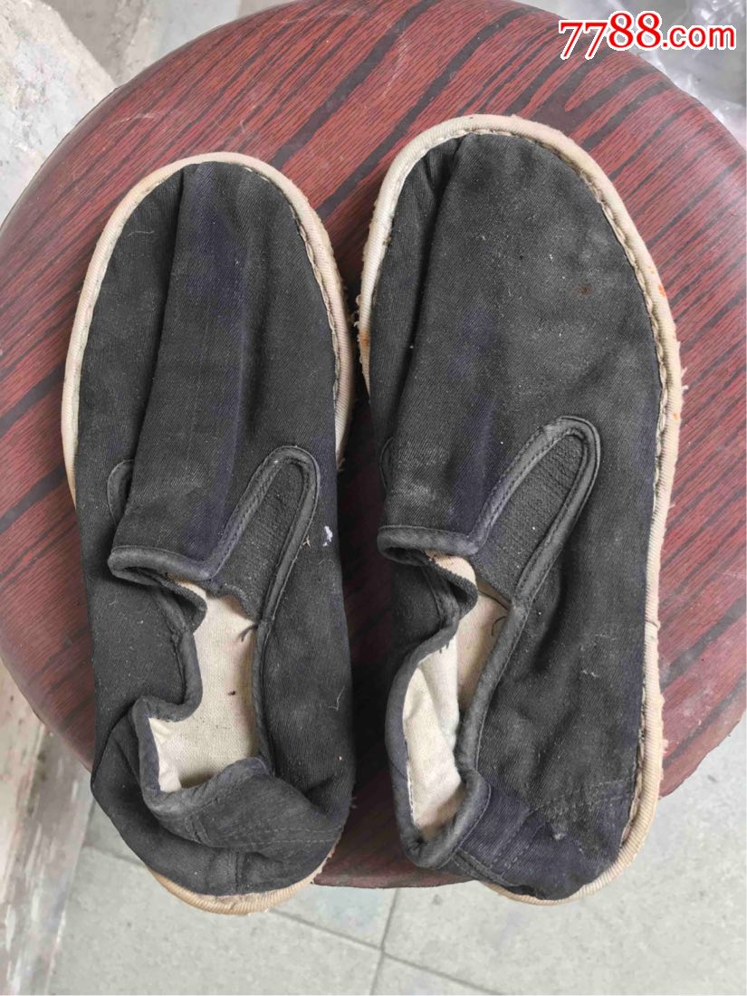 老旧千层底手工布鞋底民俗约40码