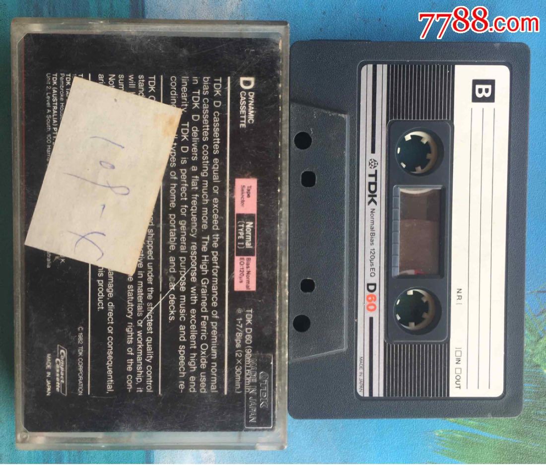 日本原版tdkd60磁带
