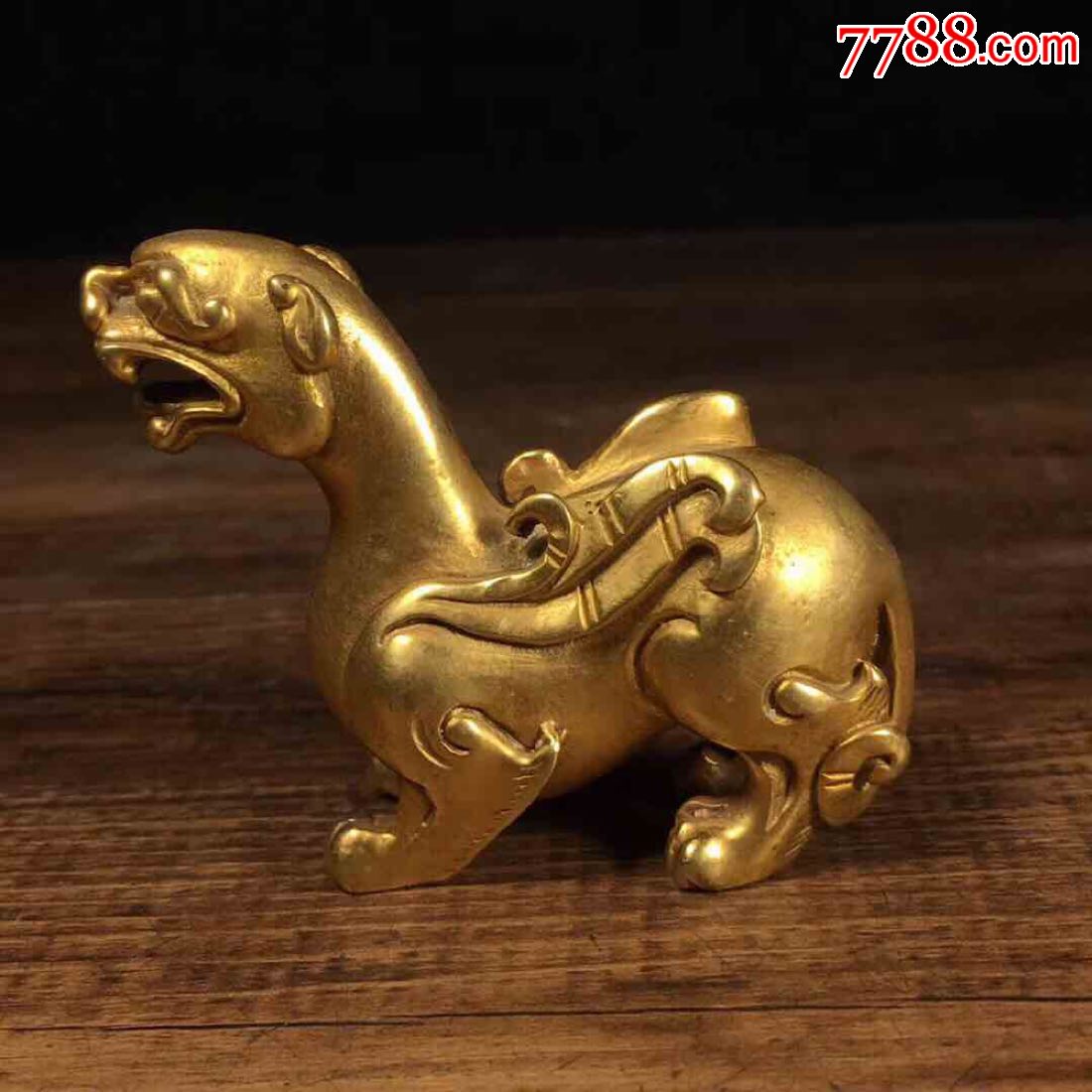 纯铜鎏金吉祥瑞兽貔貅