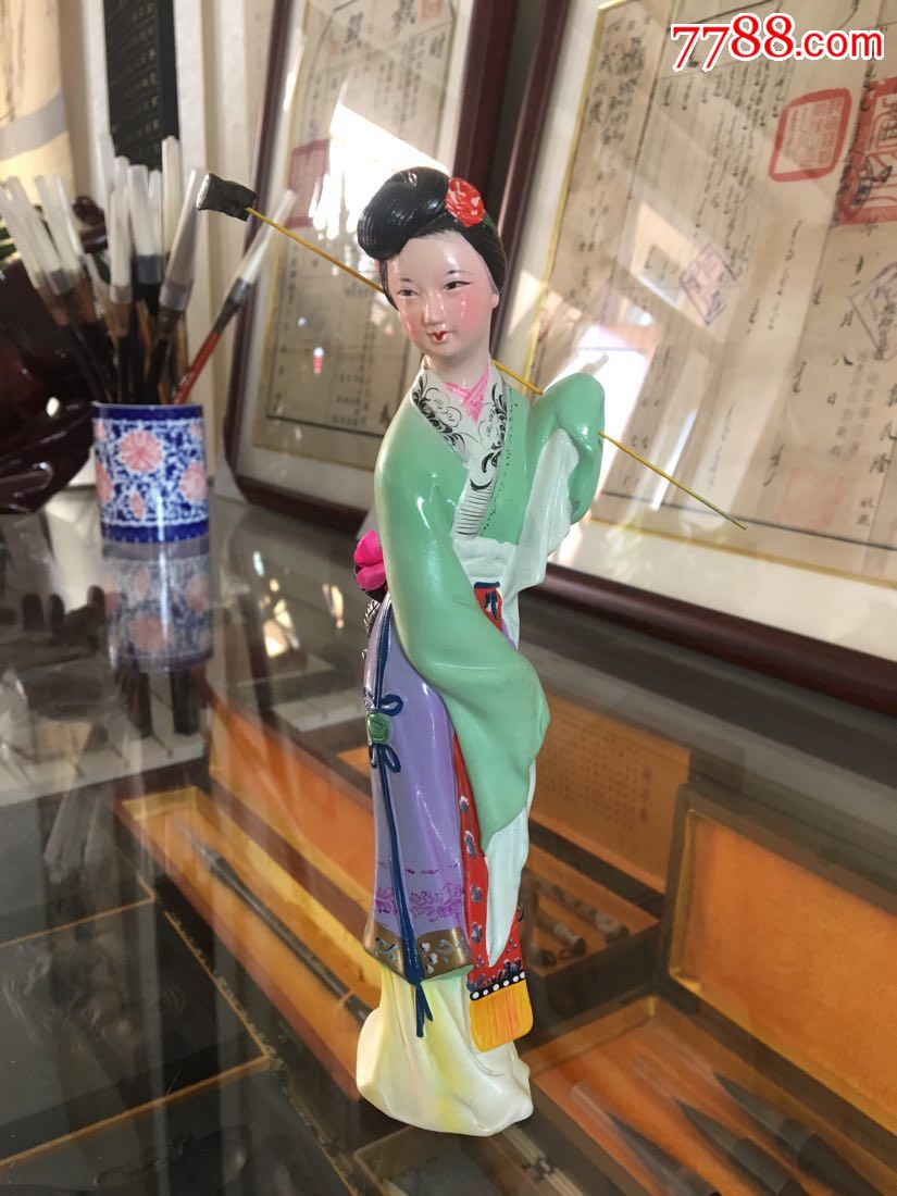 无锡惠山泥人-黛玉葬花(原盒包装)-泥人张/泥塑-7788商城