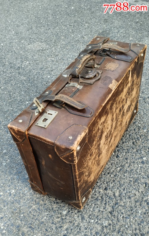 民国皮箱,多处标识,有钥匙_价格19800元【九日九杂货铺】_第1张_7788