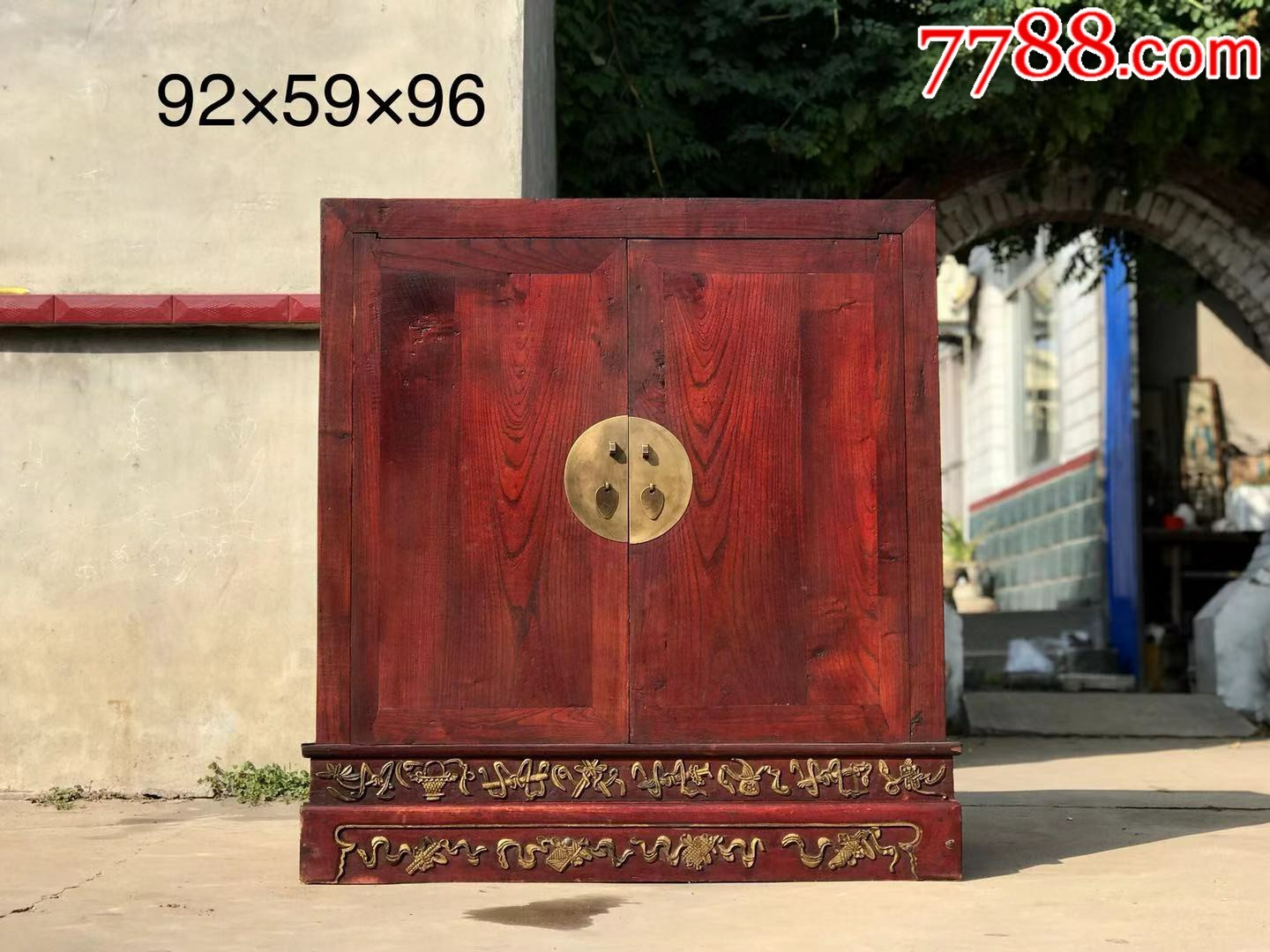 清末核桃木书柜橱柜老柜子老家具