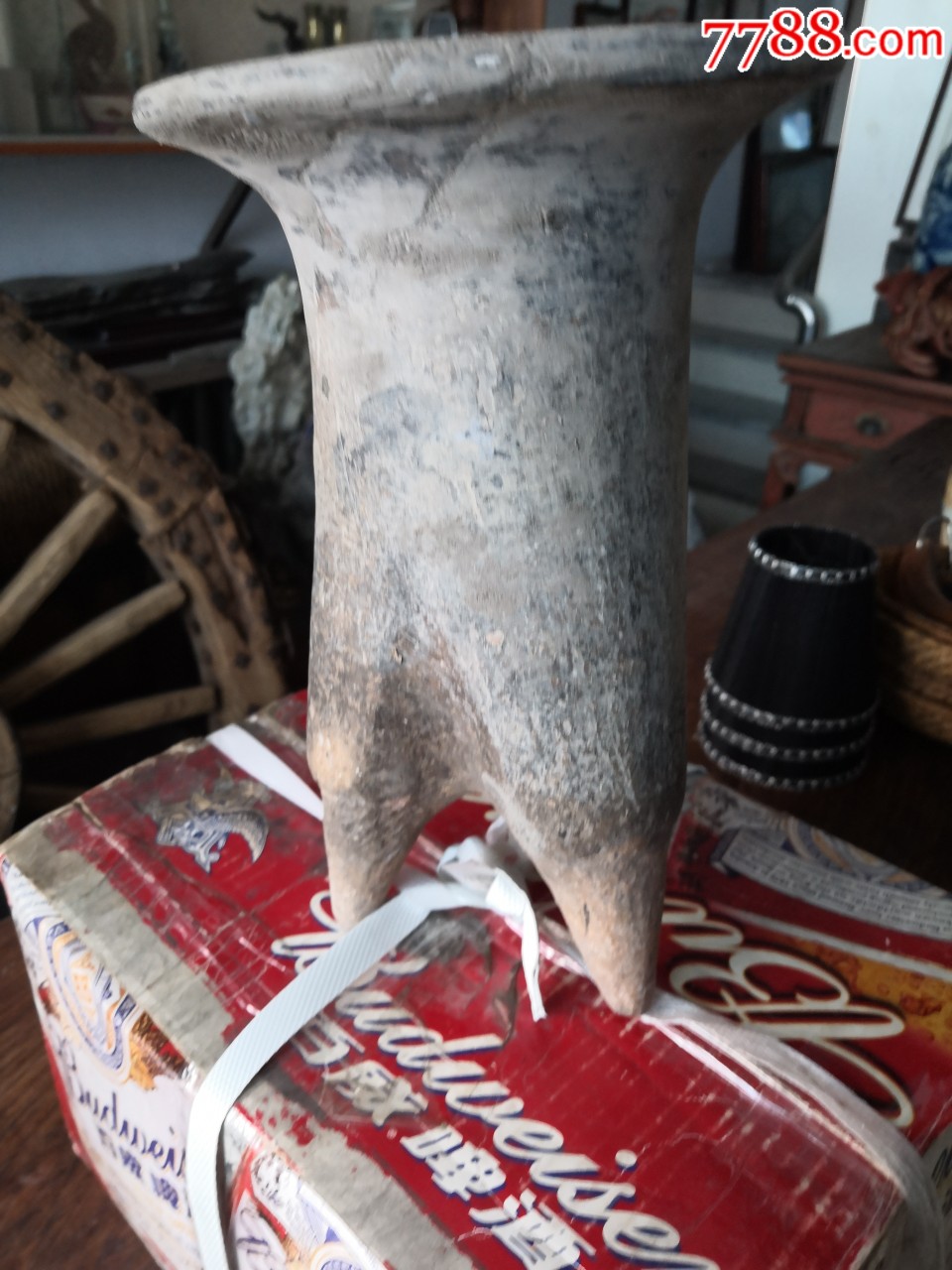 新石器时代夏家店文化灰陶鬲_灰陶_鉴别图片_收藏价格_7788陶器收藏