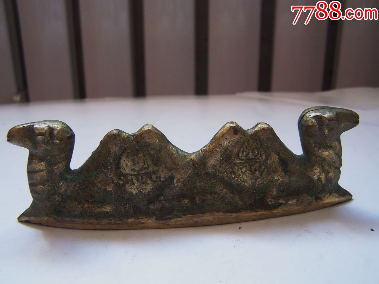 八十年代,金属骆驼笔架,非常稀少,点图可放大,笔架/笔搁_第2张_7788