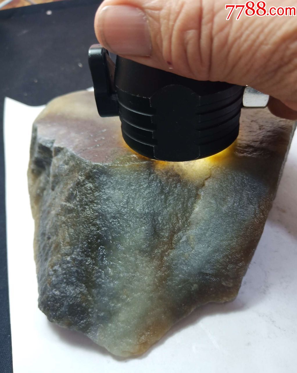 3221和田玉青花山料原石839克