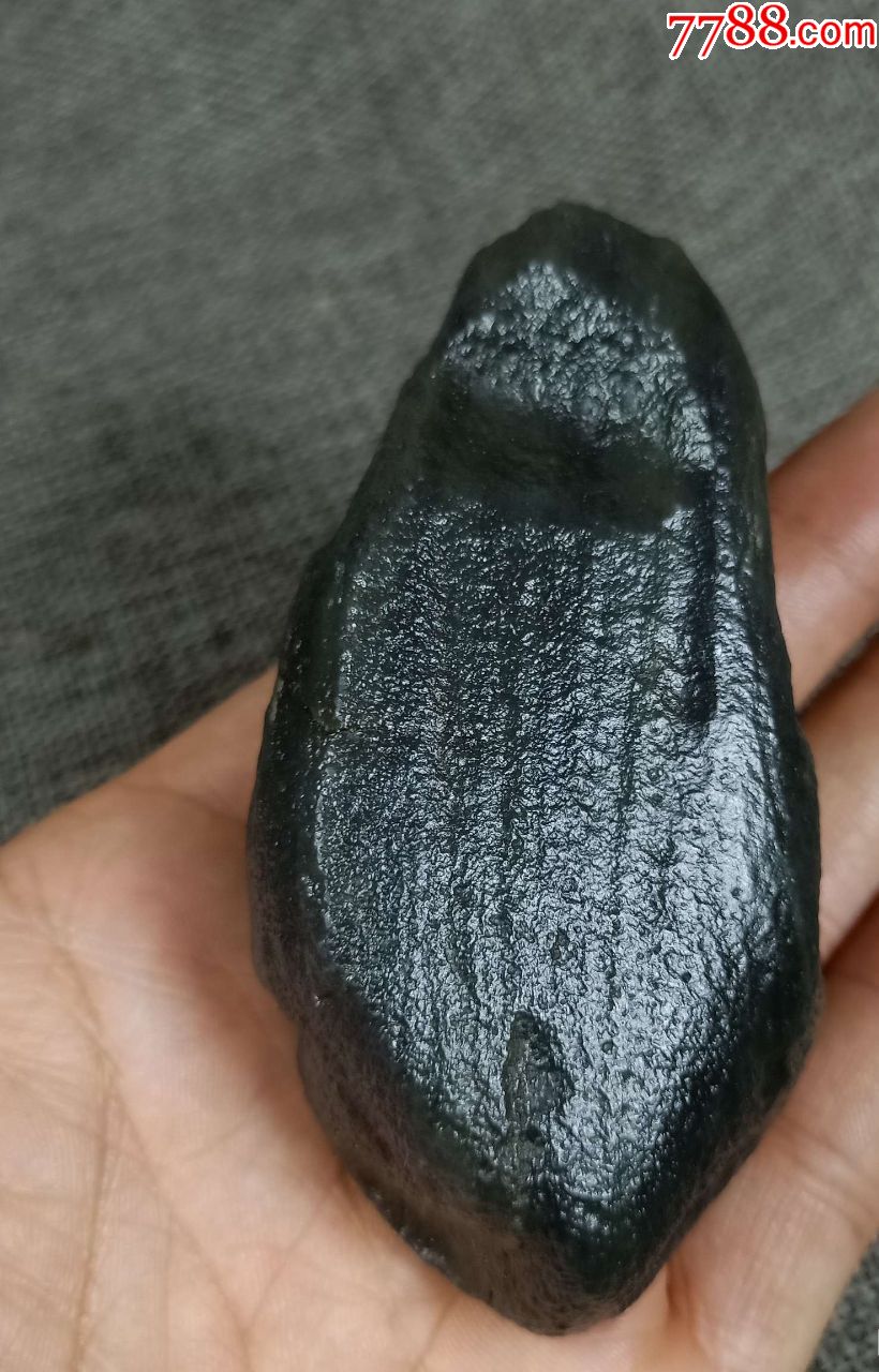 3248精品级和田玉聚墨青花墨玉旱籽戈壁料244克