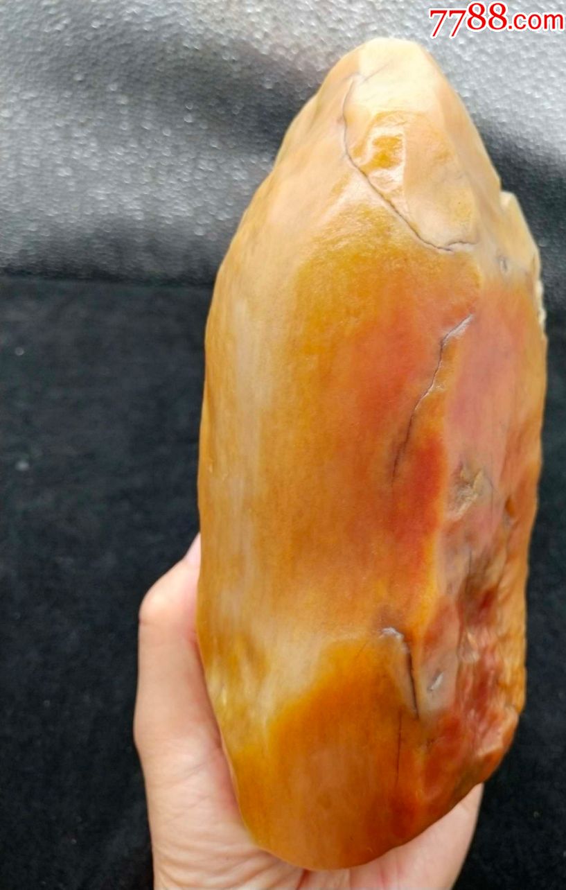 3273新疆黄沁戈壁玉彩玉原石摆件