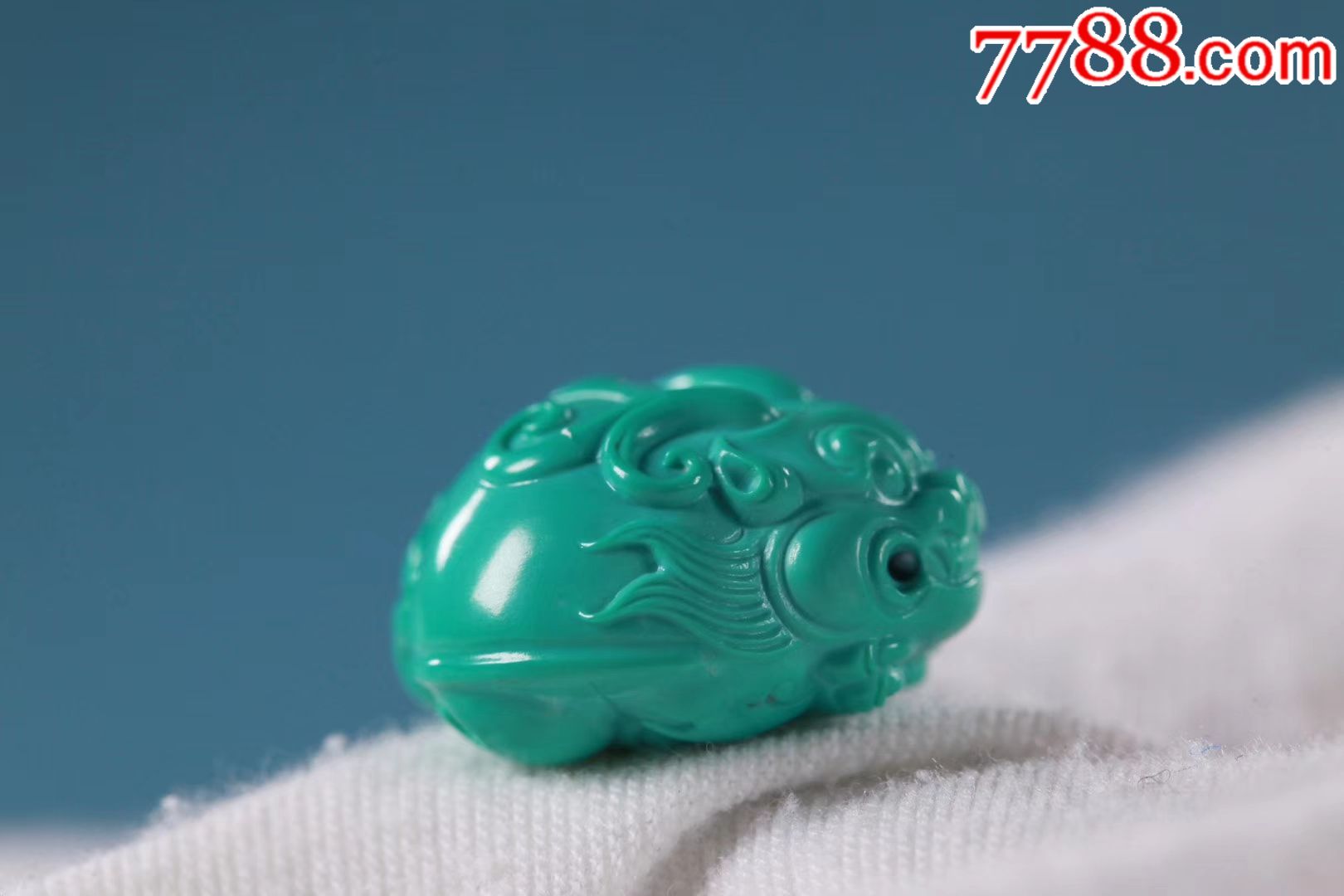 竹山原矿三无绿松石龙龟