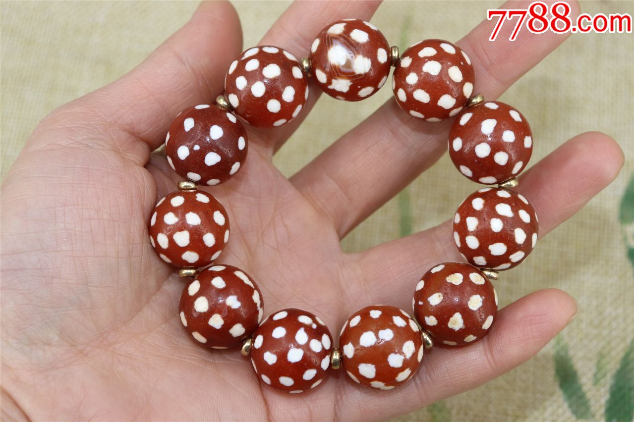 旧藏尼泊尔天珠手串