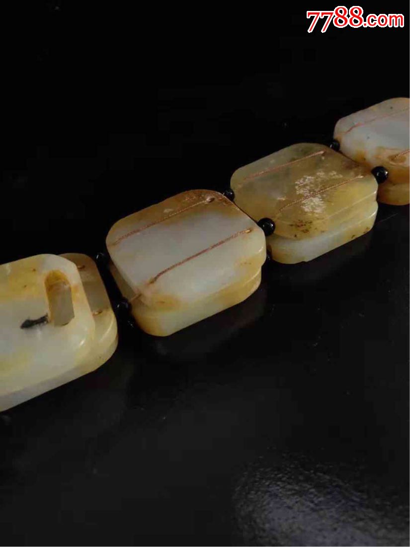 和田玉玉腰带共14块