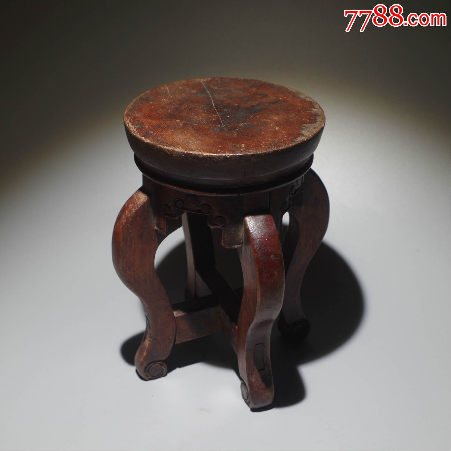 清代花几木底座老木家具精品座子