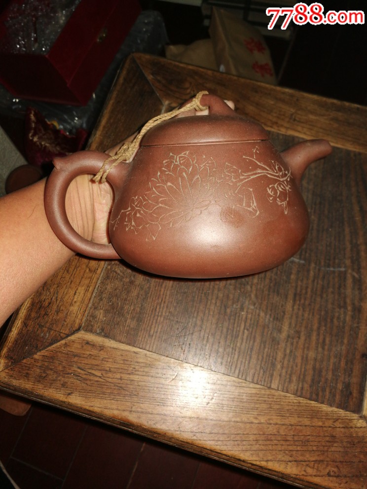 名家紫砂壶(潜陶刻,冰心道人款)