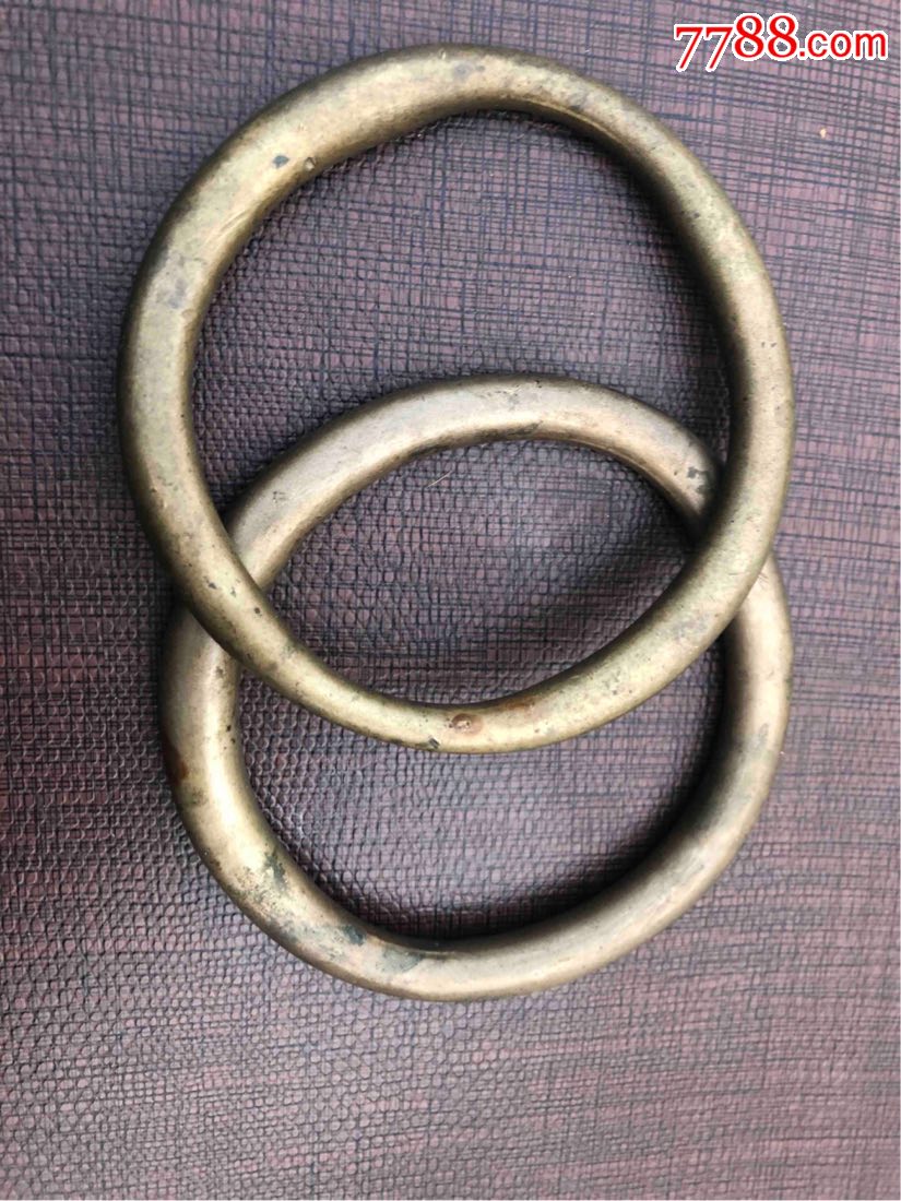 古风杂项#清代美品大铜环一对卖个稀罕包老包邮老物件品相好!