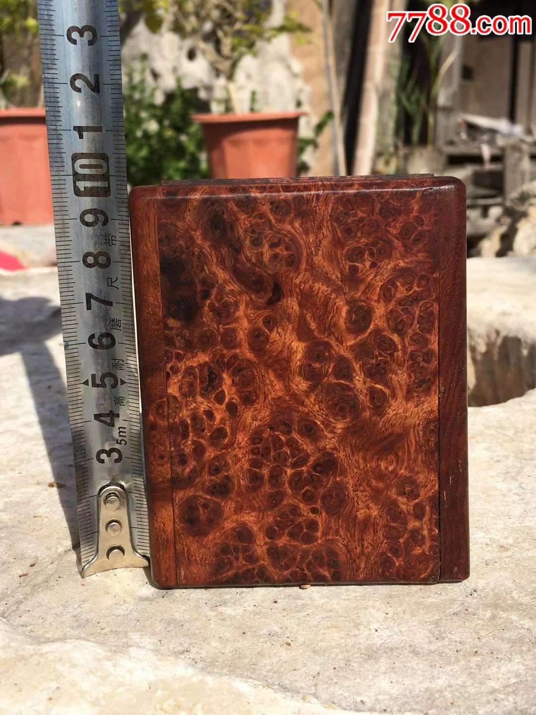 黄花梨影子木印章盒