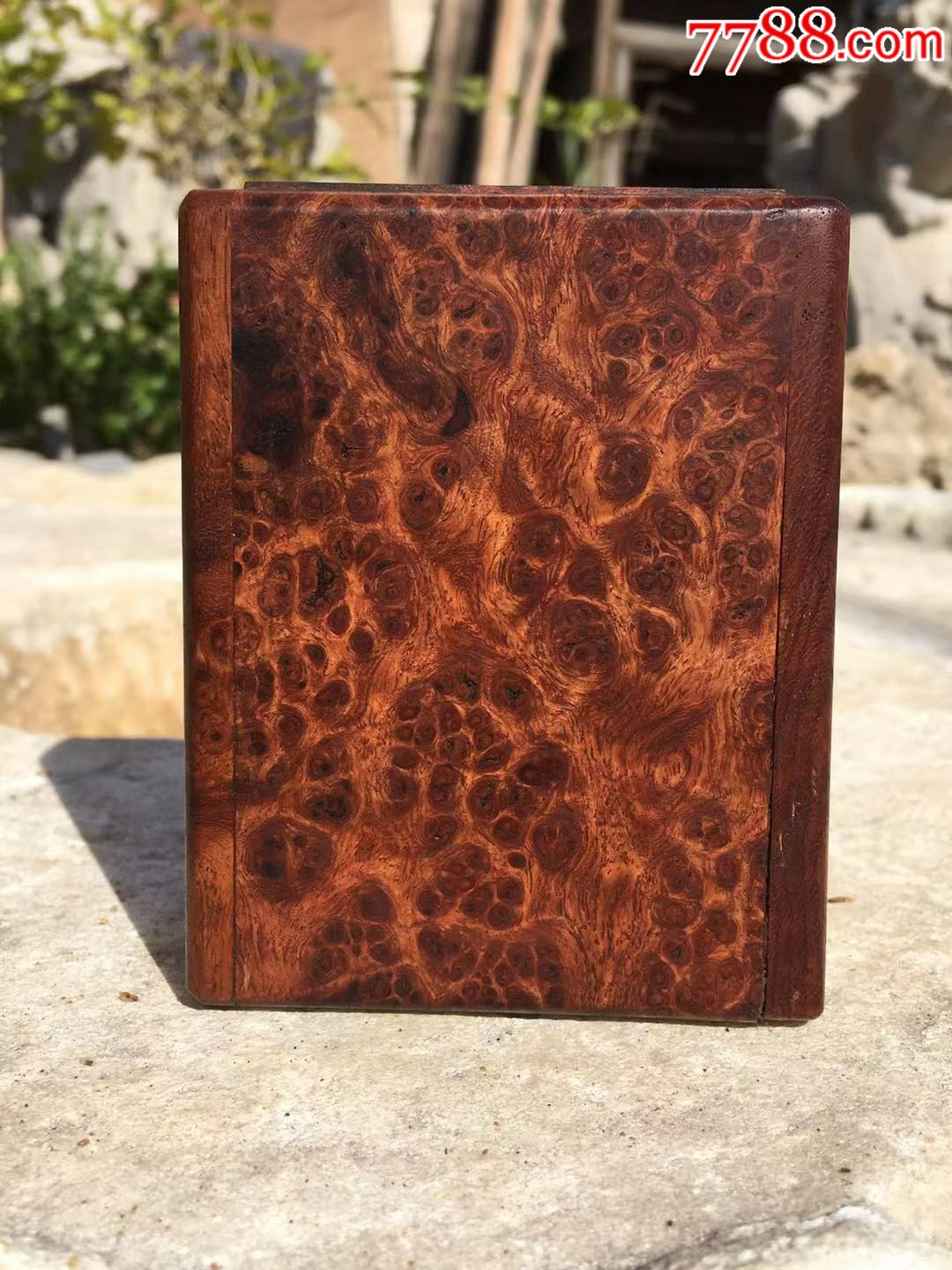 黄花梨影子木印章盒