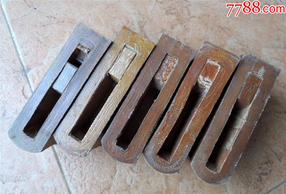 纺织收藏191001-边疆早期老国货多品牌电胶木织布机配件5件套530g