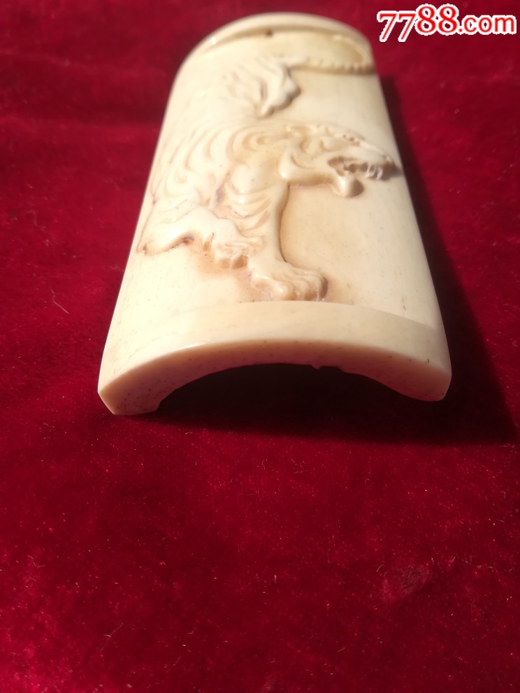 牦牛骨雕牌车挂墙挂吊坠挂坠东北虎生肖属相老虎牌子手把件赏玩坠子