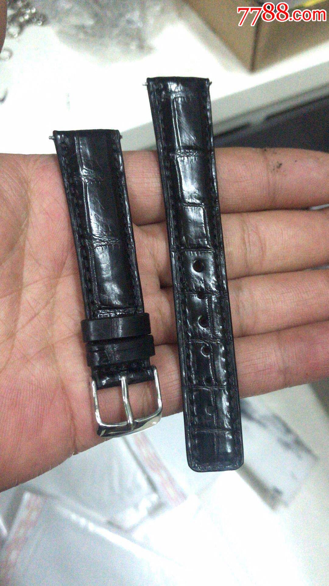 真皮表带手表带皮带养殖鳄鱼皮表带中光竹节款