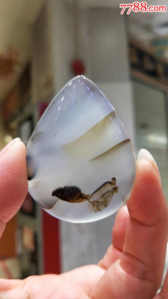 玉石玛瑙玉饰吊坠项链玉牌挂件手把件&海洋玉髓の把件711