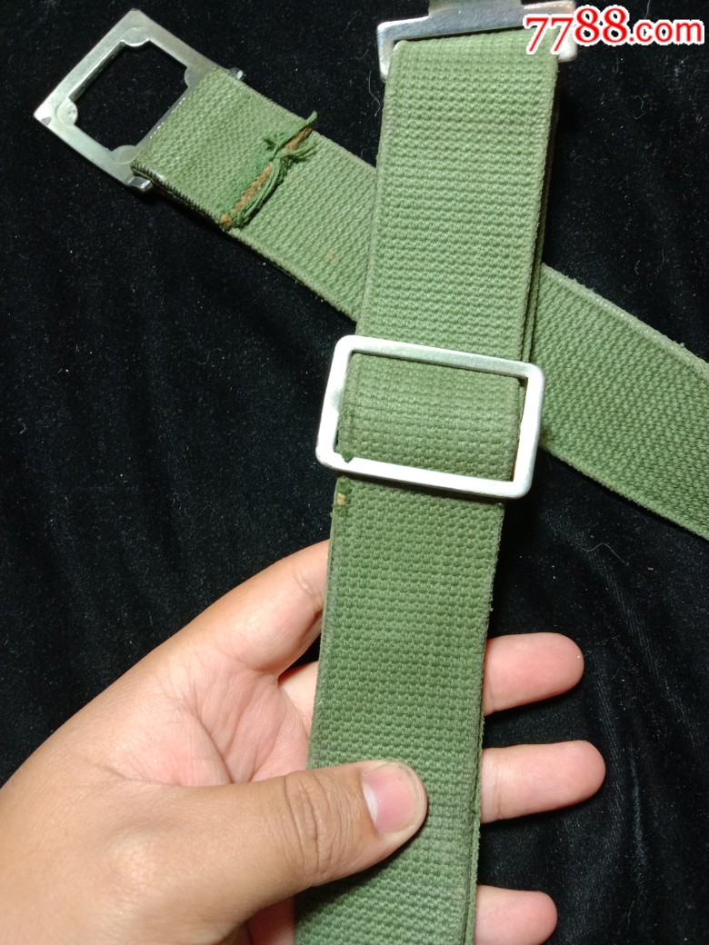 65式六五式战士士兵帆布武装带线武装带腰带老物件如图
