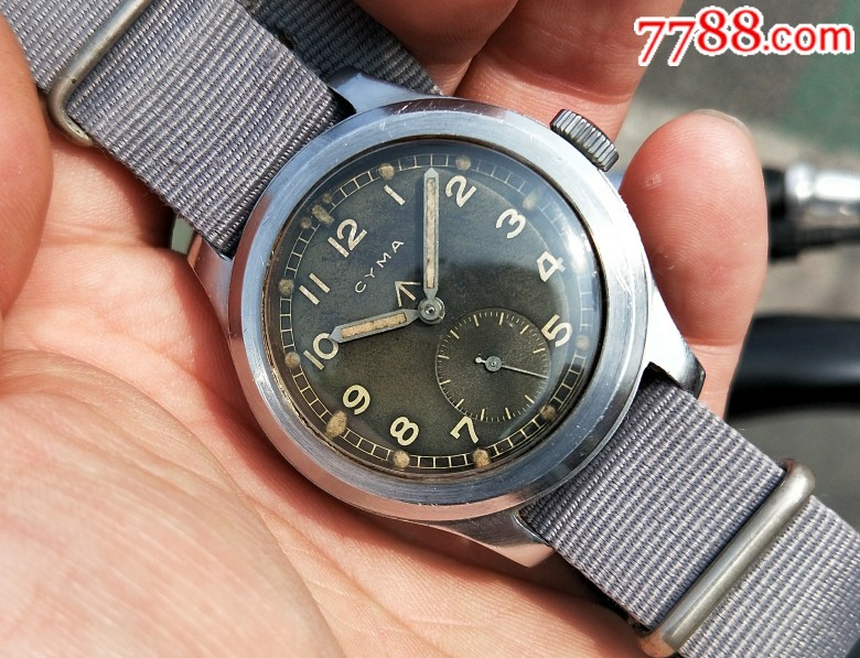 二手手表瑞士古董军表十二金刚西马二战军表