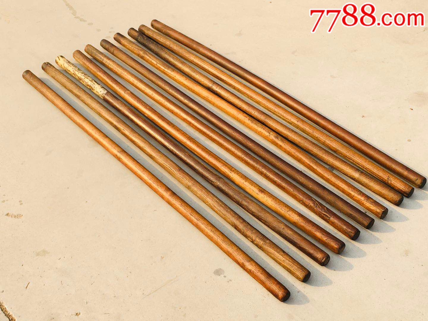 清代少林武棍紫榆木