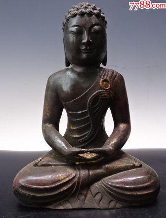 清代铜佛像古代鎏金佛像摆件-价格:1247元-se69305642-铜像/铜佛像
